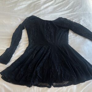 For Love And Lemons Black Lace Mini Dress